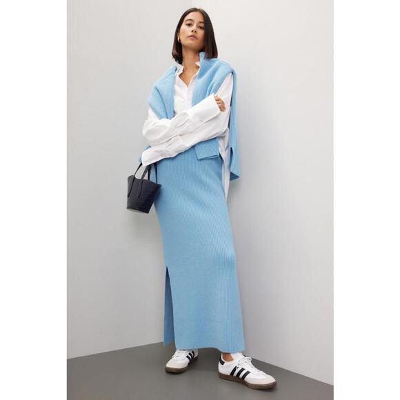 Suboo Dresses & Skirts - Suboo Blue Isla Knit Maxi Skirt Size S with minor lints